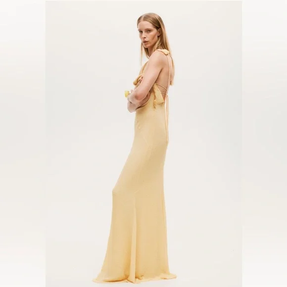 H&M Studio collection twist-detail crinkled dress - Picture 6 of 6